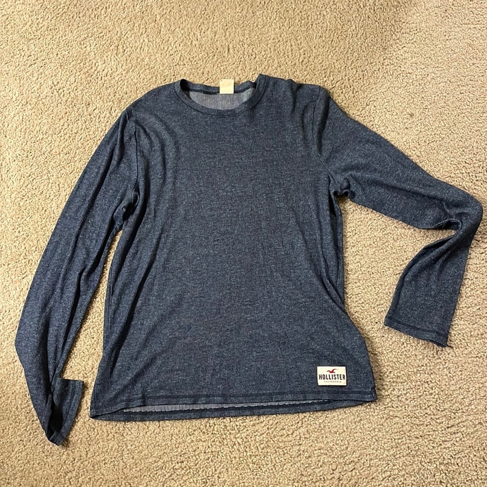 Blue XL Hollister Long Sleeve shirt